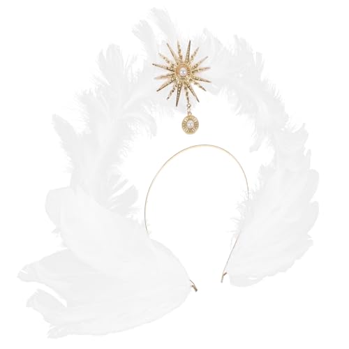 Gatuida Goldenes Haarschmuck Accessoire mit Weißer und Kreuz Design Dekoratives Stirnband für Hochzeit Party und Festliche Anlässe Edles Kopfschmuck für Damen und Mädchen Gatuida Goldenes Haarschmuck Accessoire mit Weißer und Kreuz Design Dekoratives Stirnband für Hochzeit Party und Festliche Anlässe Edles Kopfschmuck für Damen und Mädchen von Gatuida