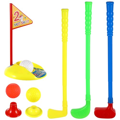 Gatuida Golf-spielzeugset für Kinder, Lehrreiche Golfschläger Und Bälle aus Kunststoff für Kleinkinder zum Spielen Drinnen Und Draußen, Mehrfarbig Gatuida Golf-spielzeugset für Kinder, Lehrreiche Golfschläger Und Bälle aus Kunststoff für Kleinkinder zum Spielen Drinnen Und Draußen, Mehrfarbig von Gatuida