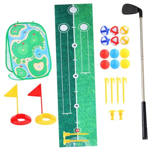 Gatuida Golfspiel Set Outdoor Spielmatte Tragbares Golfspielzeug für Kleinkinder Fördert Koordination Vorstellungskraft Geduld Spielgeräte Junge Mädchen Draußen von Gatuida