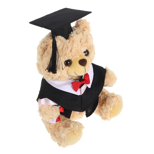 Gatuida Graduationsbär Plüschtier mit Doktorhut und Talar Abschlusskleidung Symbol für Erfolg und Freude zur Abschlussfeier Sammelfigur für Absolventen Gatuida Graduationsbär Plüschtier mit Doktorhut und Talar Abschlusskleidung Symbol für Erfolg und Freude zur Abschlussfeier Sammelfigur für Absolventen von Gatuida