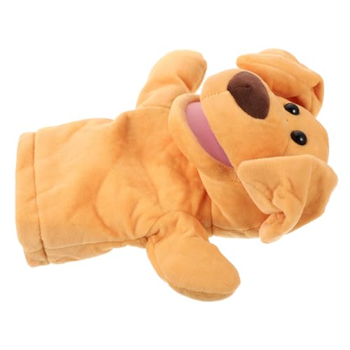 Gatuida Große Hund Handpuppe aus Weichem Plüsch Pädagogisches Puppenspielzeug für Realistische Tierform mit Beweglichem für Geschichten Erzählen und Fantasievolles Rollenspiel von Gatuida