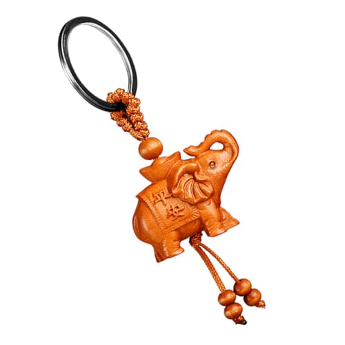 Gatuida Hängendes Holzornament Glücksbringer Elefant Schlüsselanhänger Aus Feinem Holz Handgeschnitzt Als Auto Schlüsselanhänger Oder Dekoration Für Zuhause von Gatuida