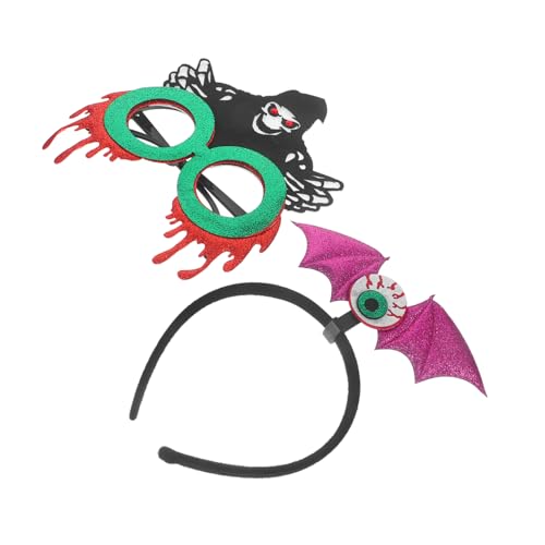 Gatuida Halloween Augenbinde Teiliges Kostümzubehör mit Augenball Brille und Fledermausflügel Haarreif Party Accessoire für Halloween Kostümpartys und Mehr Gatuida Halloween Augenbinde Teiliges Kostümzubehör mit Augenball Brille und Fledermausflügel Haarreif Party Accessoire für Halloween Kostümpartys und Mehr von Gatuida
