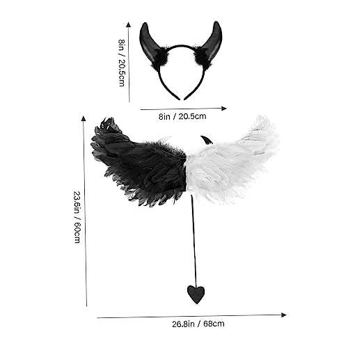 Gatuida Halloween Cosplay Flügel mit Stirnband und Engelsflügel Kostümaccessoire für Erwachsene Leichte Langlebige Verkleidung für Party und Foto Dekoration Gatuida Halloween Cosplay Flügel mit Stirnband und Engelsflügel Kostümaccessoire für Erwachsene Leichte Langlebige Verkleidung für Party und Foto Dekoration von Gatuida