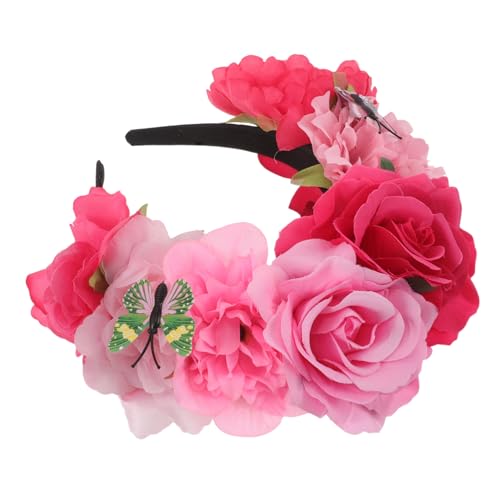 Gatuida Halloween Haarreif mit Künstlichen Blumen und Schmetterlingen Leichter Bequemer Damen Partyhaarschmuck für Halloween Tag Toten Mexikanische Kostümfeier Detailreiche Kopfbedeckung Gatuida Halloween Haarreif mit Künstlichen Blumen und Schmetterlingen Leichter Bequemer Damen Partyhaarschmuck für Halloween Tag Toten Mexikanische Kostümfeier Detailreiche Kopfbedeckung von Gatuida