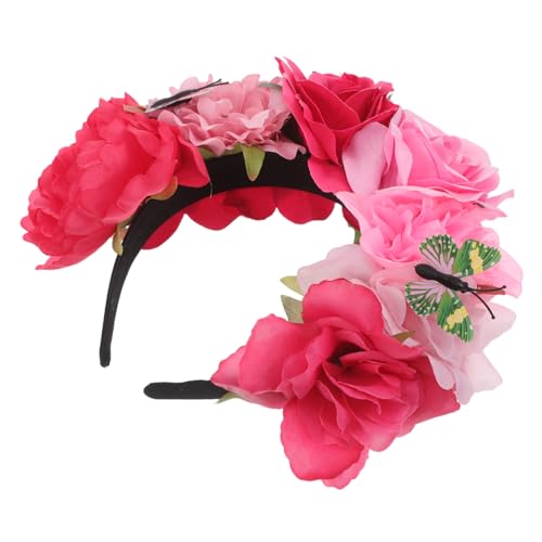 Gatuida Halloween Haarreif mit Schmetterlingsblumen Leichtes Ergonomisches Party Accessoire für Damen Mexikanischer Day Of The Dead Kopfschmuck Vielseitiges Stirnband für Halloween und Gatuida Halloween Haarreif mit Schmetterlingsblumen Leichtes Ergonomisches Party Accessoire für Damen Mexikanischer Day Of The Dead Kopfschmuck Vielseitiges Stirnband für Halloween und von Gatuida
