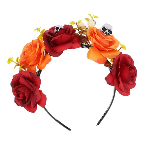 Gatuida Halloween Skull Haarreif mit Imitationsrosen für Partydekoration als Halloween Haarschmuck für Kostüme und Cosplay für Besondere Anlässe Gatuida Halloween Skull Haarreif mit Imitationsrosen für Partydekoration als Halloween Haarschmuck für Kostüme und Cosplay für Besondere Anlässe von Gatuida