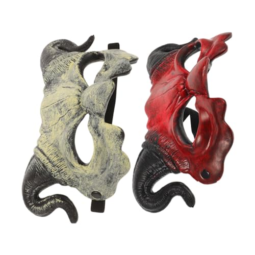 Gatuida Halloween Teufelsmaske Halbes Gesicht mit Hörnern Leichte Bequeme und Gruselige Dämonenmaske für Cosplay Kostüm und Party Passend für Halloween-masken-fans Gatuida Halloween Teufelsmaske Halbes Gesicht mit Hörnern Leichte Bequeme und Gruselige Dämonenmaske für Cosplay Kostüm und Party Passend für Halloween-masken-fans von Gatuida