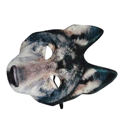 Gatuida Halloween Wolfskopfmaske Gruselige 3D-Werwolfmaske Eva Verstellbar und Atmungsaktiv Realistisches Wolfsgesicht für Cosplay und Kostümparty Gatuida Halloween Wolfskopfmaske Gruselige 3D-Werwolfmaske Eva Verstellbar und Atmungsaktiv Realistisches Wolfsgesicht für Cosplay und Kostümparty von Gatuida