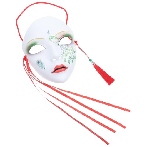 Gatuida Handbemalte Vollgesichtsmaske im Chinesischen Stil Elegante Cosplay Maske für Halloween Partys und Bühnenaufführungen Leicht und Langlebig als Deko für Gatuida Handbemalte Vollgesichtsmaske im Chinesischen Stil Elegante Cosplay Maske für Halloween Partys und Bühnenaufführungen Leicht und Langlebig als Deko für von Gatuida