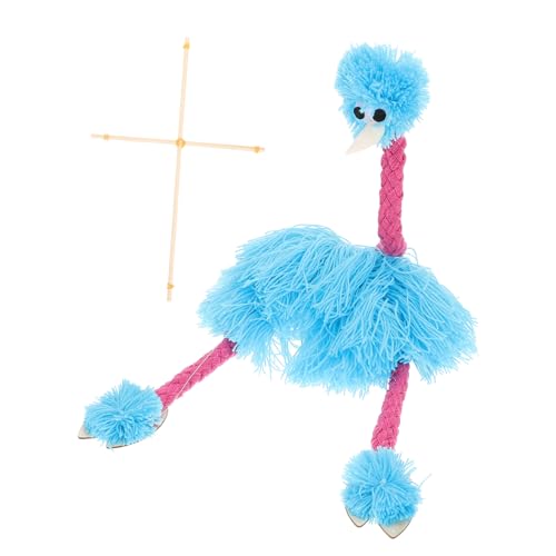 Gatuida Handgefertigte Strauß Marionette Handpuppe aus Langlebigem Material Interaktives Puppenspielzeug für Rollenspiele Bühnenauftritte und Dekoration Wiederverwendbar und Recycelbar von Gatuida