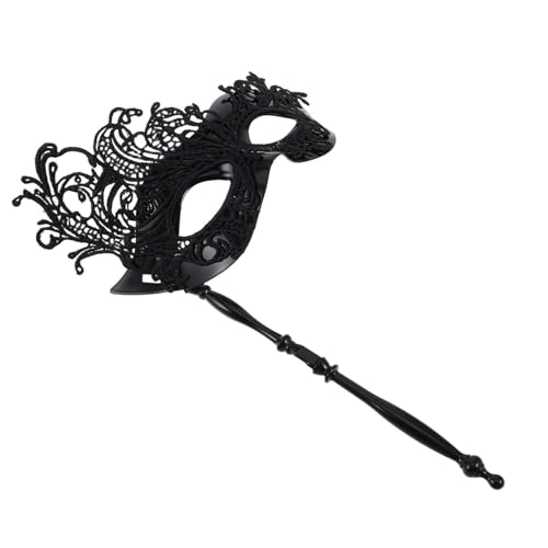 Gatuida Handgehaltene Spitzen Masquerade Maske mit Stab Komfortabel Weich Vielseitig für Maskenball Barparty Damen Kostüm Halloween Fasching Eleganter Party Augenbedeckung Gatuida Handgehaltene Spitzen Masquerade Maske mit Stab Komfortabel Weich Vielseitig für Maskenball Barparty Damen Kostüm Halloween Fasching Eleganter Party Augenbedeckung von Gatuida