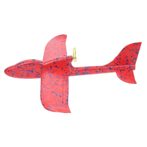 Gatuida Handgeworfener Schaumflugzeug Wurfgleiter für Rotes Modell Blaumeise Leicht Gebaut Farbenfroh Fördert Praktische Fähigkeiten und Orientierung für Outdoor Spiel und Belohnung von Gatuida