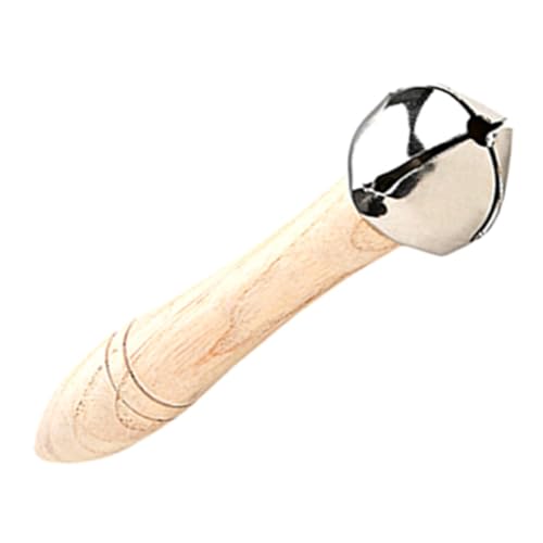 Gatuida Handglocke Holzgriff Runde Handklingel für Musikalische Früherziehung Sicheres Pädagogisches Schlaginstrument Rhythmusgefühl und Kreativität von Gatuida