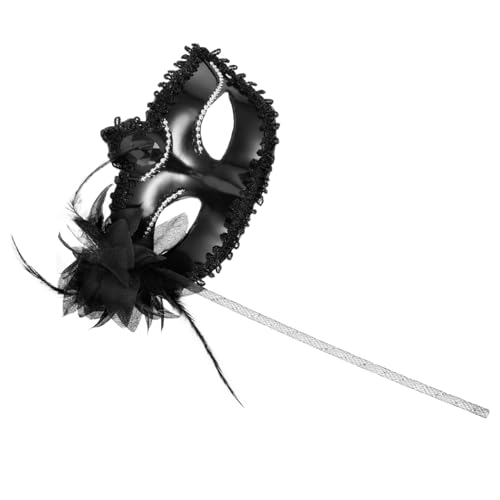 Gatuida Handheld Maske für Damen Venezianische Maske mit Elektroplattiertem Seitlichen Karneval Halloween Ball Kostümpartys Vielseitiges Accessoire von Gatuida