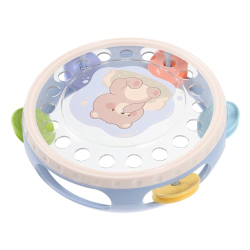 Gatuida Handheld Tambourine für Musikalisches Lernspielzeug aus Stabilem für Frühe Intelligenzentwicklung für Partys und Konzerte Leicht und Tragbar mit Lustigem Cartoon Design von Gatuida