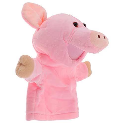 Gatuida Handpuppe Schwein Interaktive Stofftier Handpuppe für Eltern und Großes Plüschspielzeug für Kreatives Geschichtenerzählen und Rollenspiele von Gatuida