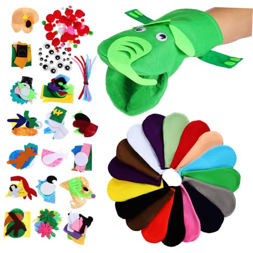 Gatuida Handpuppen Bastelset DIY Filz Handpuppen Material Kreative Handpuppenspielzeuge für Party Zubehör mit Vielfältigen Mustern und Einfacher Anwendung Gatuida Handpuppen Bastelset DIY Filz Handpuppen Material Kreative Handpuppenspielzeuge für Party Zubehör mit Vielfältigen Mustern und Einfacher Anwendung von Gatuida