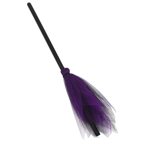 Gatuida Hexenbesenprops Für gruselig Besen-Halloween Halloween- -Dekorationen Granger Kostüm Dekoration Requisit Halloween Broom Prop Zauberer Fliegender Besen Zufällige Farbe von Gatuida