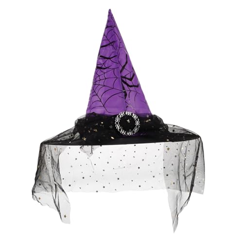 Gatuida Hexenhut Damen für Halloween Lace Witch Hat Vielseitige Kopfbedeckung für Cosplay Kostümparty und Fotoshootings Bequemes und Sicheres Material Gatuida Hexenhut Damen für Halloween Lace Witch Hat Vielseitige Kopfbedeckung für Cosplay Kostümparty und Fotoshootings Bequemes und Sicheres Material von Gatuida