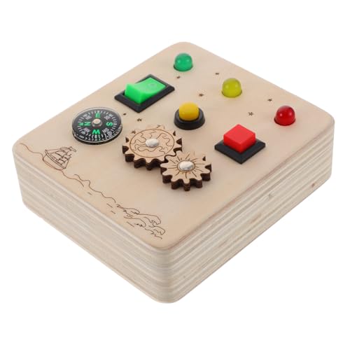 Gatuida Holz Busy Board für Kleinkinder Pädagogisches mit Schaltern und Lichtern Fördert Feinmotorik Farberkennung und Gehirnentwicklung Tragbares Lernspielzeug für Ab Jahr Gatuida Holz Busy Board für Kleinkinder Pädagogisches mit Schaltern und Lichtern Fördert Feinmotorik Farberkennung und Gehirnentwicklung Tragbares Lernspielzeug für Ab Jahr von Gatuida