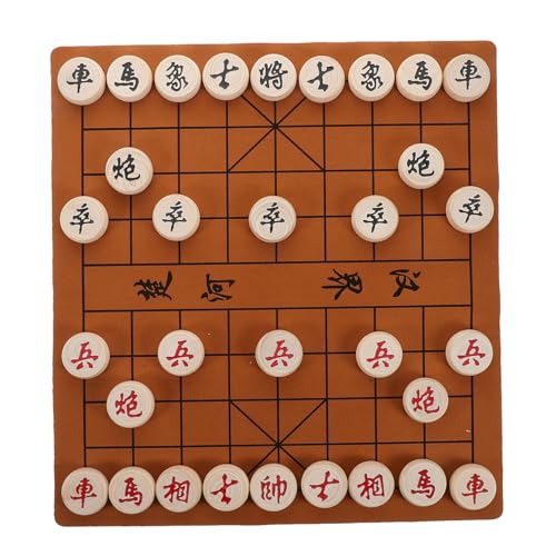 Gatuida Holz Chinesisches Schachspiel Set Tragbares Faltbares Schachbrett mit Schachfiguren für Reisen für Anfänger und Strategisches Kreatives Design für Familienaktivitäten Gatuida Holz Chinesisches Schachspiel Set Tragbares Faltbares Schachbrett mit Schachfiguren für Reisen für Anfänger und Strategisches Kreatives Design für Familienaktivitäten von Gatuida