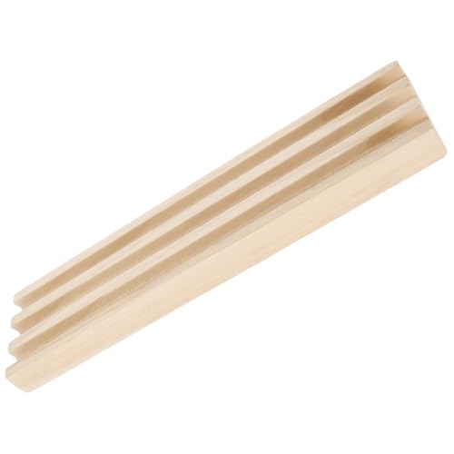 Gatuida Holz Domino Halter Ständer mit Rutschfester Ablage für Dominosteine Desktop Organizer aus Langlebigem Kiefernholz für Brettspiele Alphabet Lernspiele und Arthritis Unterstützung von Gatuida