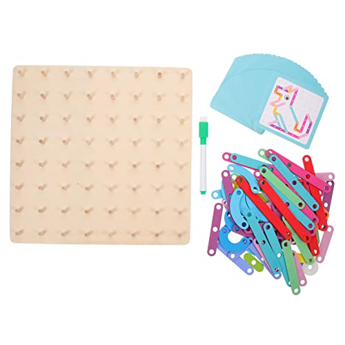 Gatuida Holz Geoboard Lernspielzeug mit Bunten Stäben Montessori Pädagogisches Puzzle für Fördert Formenverständnis und Kreativität Sicher und Langlebig Vorschulspielzeug Gatuida Holz Geoboard Lernspielzeug mit Bunten Stäben Montessori Pädagogisches Puzzle für Fördert Formenverständnis und Kreativität Sicher und Langlebig Vorschulspielzeug von Gatuida