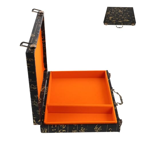 Gatuida Holz Mahjong Aufbewahrungsbox Tragbare Elegante Aufbewahrungslösung für Mahjong und Brettspiele Vintage Design mit Geprägten Mustern für Zuhause und Reisen Große Kapazität zur Gatuida Holz Mahjong Aufbewahrungsbox Tragbare Elegante Aufbewahrungslösung für Mahjong und Brettspiele Vintage Design mit Geprägten Mustern für Zuhause und Reisen Große Kapazität zur von Gatuida