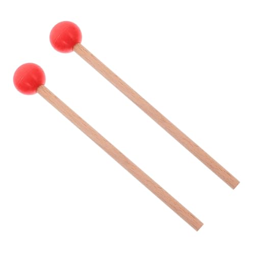 Gatuida Holz Marimbaschlägel mit Gummikopf Lange Percussion Sticks für Xylophon und Schlaginstrumente Ergonomisch und Langlebig Zubehör für Musiker und Musikschüler von Gatuida
