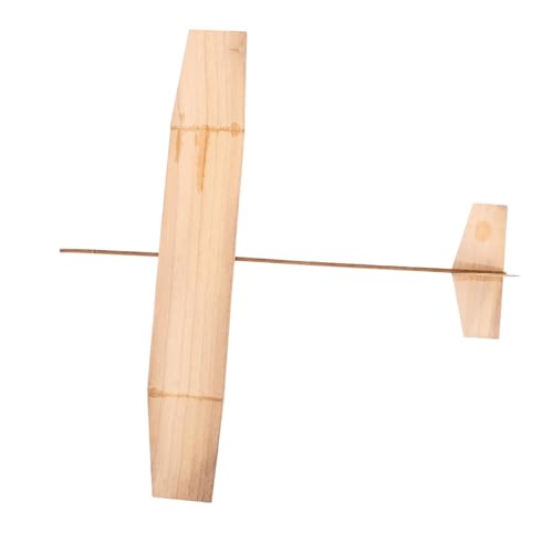 Gatuida Holz Segelflugzeug Modellbausatz Leicht und Handlich DIY Bemalbar Pädagogisches Flugzeugspielzeug für Outdoor spaß und Anfänger Handgeworfenes Flugzeug für Jungen und Mädchen von Gatuida