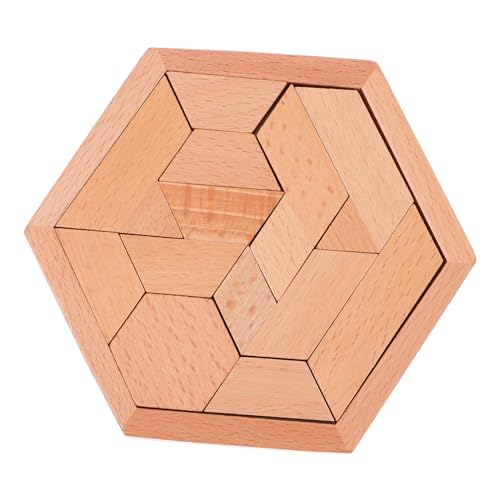 Gatuida Holz Tangram Puzzle Teilig Geometrische Formen Montessori Lernspielzeug für Frühe Kreatives Denken und Problemlösungsspiel von Gatuida