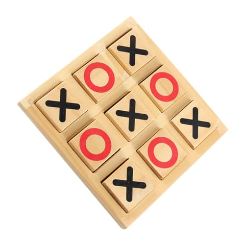 Gatuida Holz Toe Spielset Tragbares Logikspiel Lernspielzeug für Junge Mädchen und Familien Stabiles Material Kompakt für Unterwegs und Outdoor Aktivitäten von Gatuida