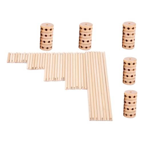 Gatuida Holzbausteine Frühkindliche Bildung Montessori Holzspielzeug Stapeln Motorikspielzeug Wahrnehmung Geschenk für Jungen Mädchen Ab Jahren von Gatuida
