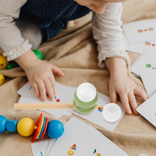 Gatuida Holzblasball Grün Balance Atemtrainingsspiel für Schwimmende Blasball Spiel Koordination Geeignet für Drinnen und Draußen von Gatuida