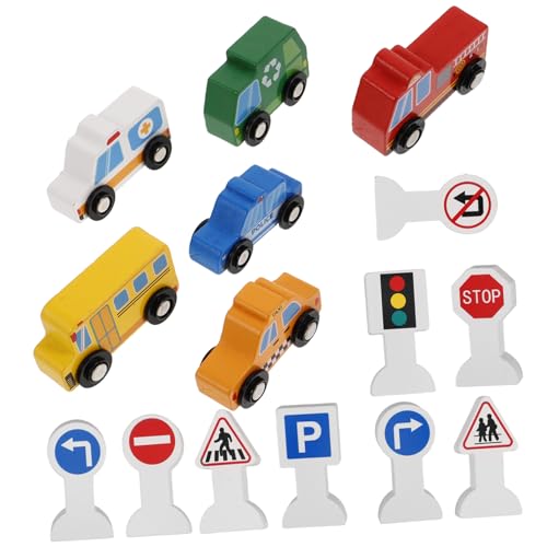 Gatuida Holzfahrzeuge mit Verkehrsschildern für Teiliges Lernspielzeug für Kreative Rollenspiele Sicher und Fördernd für Kognitive Fähigkeiten für Kleine Baustellen und Verkehrsszenarien Gatuida Holzfahrzeuge mit Verkehrsschildern für Teiliges Lernspielzeug für Kreative Rollenspiele Sicher und Fördernd für Kognitive Fähigkeiten für Kleine Baustellen und Verkehrsszenarien von Gatuida