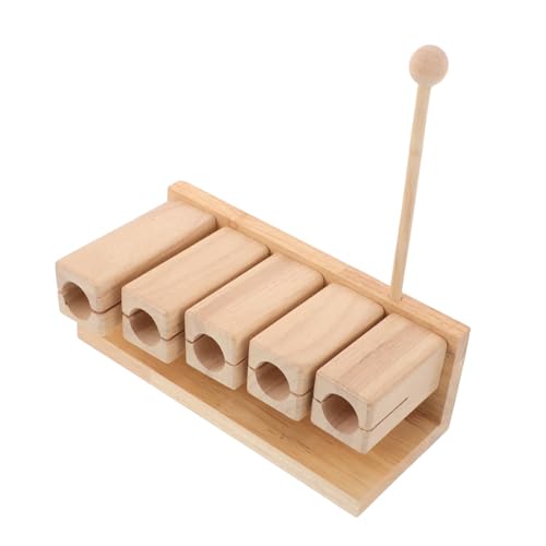 Gatuida Holzklang Blockinstrument mit Schlägel Töne Holz-rhythmusblock Percussion für Vorschule Musikunterricht Leicht zu Greifen Natürlicher Klang von Gatuida