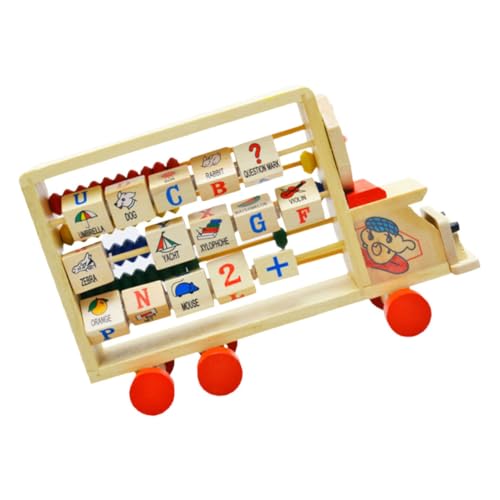 Gatuida Holzperlen Abacus Stand Rechenhilfe Lernspielzeug Montessori Pädagogisch Motorik Jahre Pädagogisch Bunt Holz Rechenrahmen Training von Gatuida