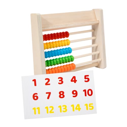 Gatuida Holzperlen Lernspielzeug für Stufiges Rechenbrett mit Zahlenkarten Montessori Mathe Lernhilfe Feinmotorik und Rechenfertigkeiten Geeignet für Vorschule Jungen Mädchen Gatuida Holzperlen Lernspielzeug für Stufiges Rechenbrett mit Zahlenkarten Montessori Mathe Lernhilfe Feinmotorik und Rechenfertigkeiten Geeignet für Vorschule Jungen Mädchen von Gatuida