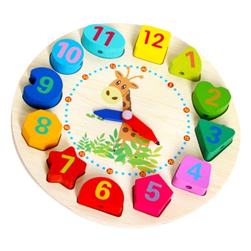 Gatuida Holzperlen Lernuhr Lernspielzeug Umweltfreundliche Holzsortieruhr mit Zahlen Farben Formen für Jungen Mädchen Pädagogisches zur Frühkindlichen Gatuida Holzperlen Lernuhr Lernspielzeug Umweltfreundliche Holzsortieruhr mit Zahlen Farben Formen für Jungen Mädchen Pädagogisches zur Frühkindlichen von Gatuida