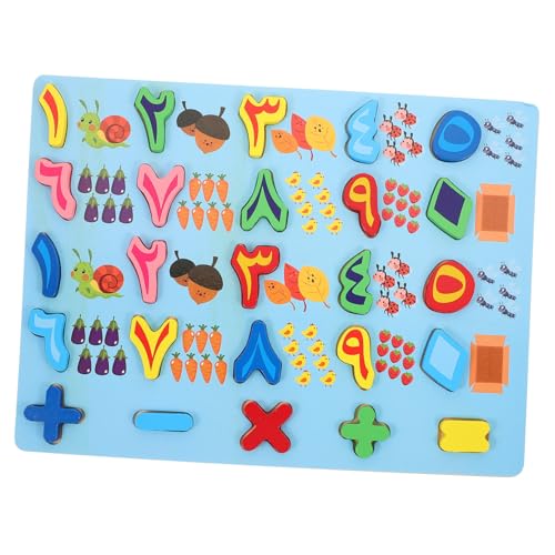 Gatuida Holzpuzzle Arabische Zahlen Buchstaben Lernspielzeug Montessori Pädagogisch Frühe Hand Auge Koordination Gedächtnisentwicklung von Gatuida