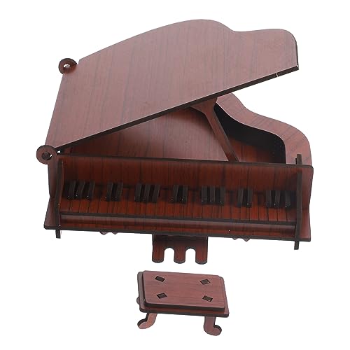 Gatuida Holzpuzzle Klavier Modell Bausatz Pädagogisches Lernspielzeug für Ab Jahren Kreatives BAU Dekorationsspielzeug Konzentration und Feinmotorik von Gatuida