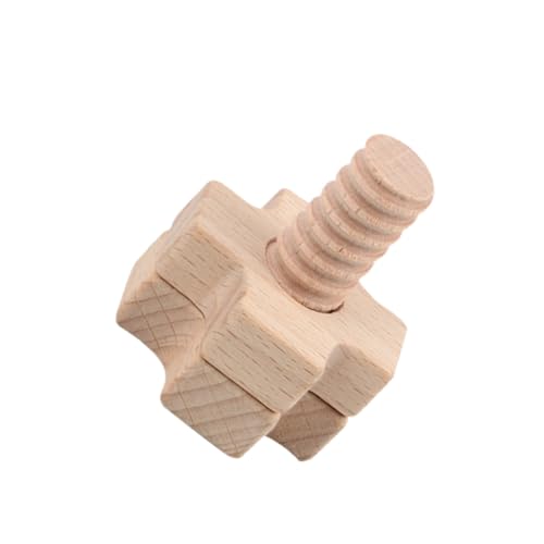 Gatuida Holzschrauben Robustem Holz mit Sicherer Wasserfarbe Fördert Feinmotorik Vorstellungskraft und Kognitive Entwicklung für Jungen und Mädchen Geeignet für Kleine Kinderhände von Gatuida