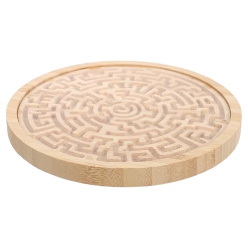 Gatuida Holzspielzeug Labyrinth Spielbrett Rundes Maze Board Puzzle mit Beweglichen Perlen Tragbares Balancespiel für Kleinkinder Montessori Lernspielzeug und Motorik Gatuida Holzspielzeug Labyrinth Spielbrett Rundes Maze Board Puzzle mit Beweglichen Perlen Tragbares Balancespiel für Kleinkinder Montessori Lernspielzeug und Motorik von Gatuida