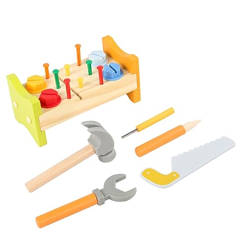 Gatuida Holzspielzeug Pounding Peg Workbench für Kleinkinder Motorikspielzeug mit Glatten Kanten Pädagogisches Werkzeugset Hand Koordination für Frühe Lernspiele und Gatuida Holzspielzeug Pounding Peg Workbench für Kleinkinder Motorikspielzeug mit Glatten Kanten Pädagogisches Werkzeugset Hand Koordination für Frühe Lernspiele und von Gatuida