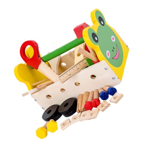 Gatuida Holzspielzeug Werkzeugkasten Mehrfunktionale Werkzeugkiste aus Massivem Holz Pädagogisches Lernspielzeug für Jungen und Mädchen Fördert Motorische Fähigkeiten und Soziales Gatuida Holzspielzeug Werkzeugkasten Mehrfunktionale Werkzeugkiste aus Massivem Holz Pädagogisches Lernspielzeug für Jungen und Mädchen Fördert Motorische Fähigkeiten und Soziales von Gatuida