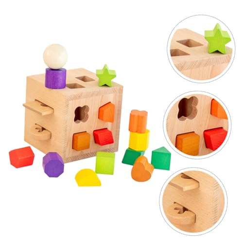 Gatuida Holzspielzeug für Geometrische Formen Pädagogisches Zuordnungsspiel Fördert Logisches Denken Vielseitiges Lernspielzeug für Junge Mädchen und Kleinkinder Ab Jahren von Gatuida