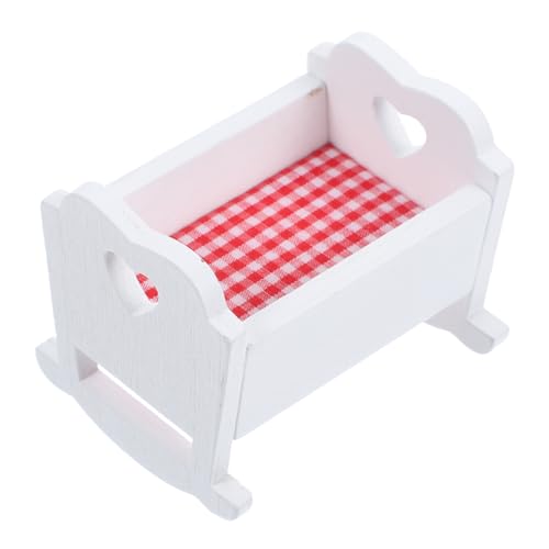 Gatuida Holzwiegenornamente Babys Kind Babypuppenkrippe Puppenhausbett Puppenhaus Krippe Puppenbett Krippe Mini Krippe Realistisch Mini -Bett Miniatur Winzig Dolls Bed Weiß Stoff Gatuida Holzwiegenornamente Babys Kind Babypuppenkrippe Puppenhausbett Puppenhaus Krippe Puppenbett Krippe Mini Krippe Realistisch Mini -Bett Miniatur Winzig Dolls Bed Weiß Stoff von Gatuida