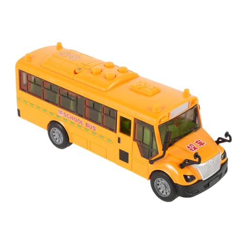 Gatuida Inertia Schulbus mit Musik und Öffnbaren Türen Kleines Modellauto für Robustes Tragbares Schulbus Jungen und Mädchen Pädagogisches von Gatuida