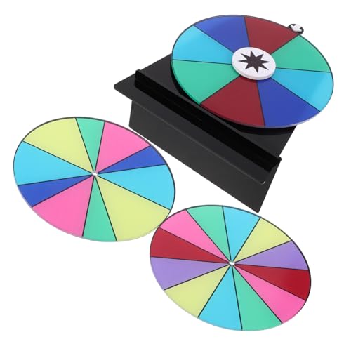 Gatuida Interaktives Tisch mit Trocken Abwischbarer Oberfläche Bunte Felder Langlebiges Drehrad mit Ständer Vielseitig für Meetings Unterricht und Teamaktivitäten für Fundraiser und von Gatuida